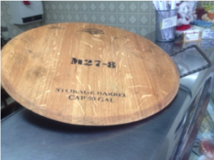 wine barrel platter